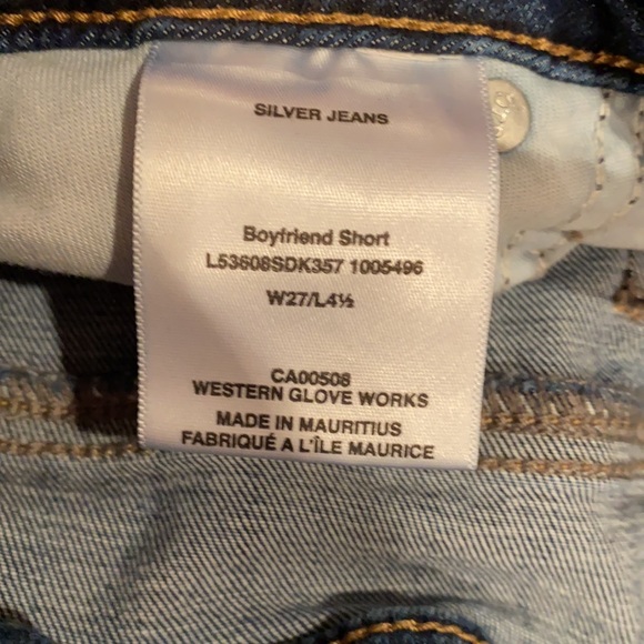 Women’s Silver jean shorts size 27 - Picture 7 of 8